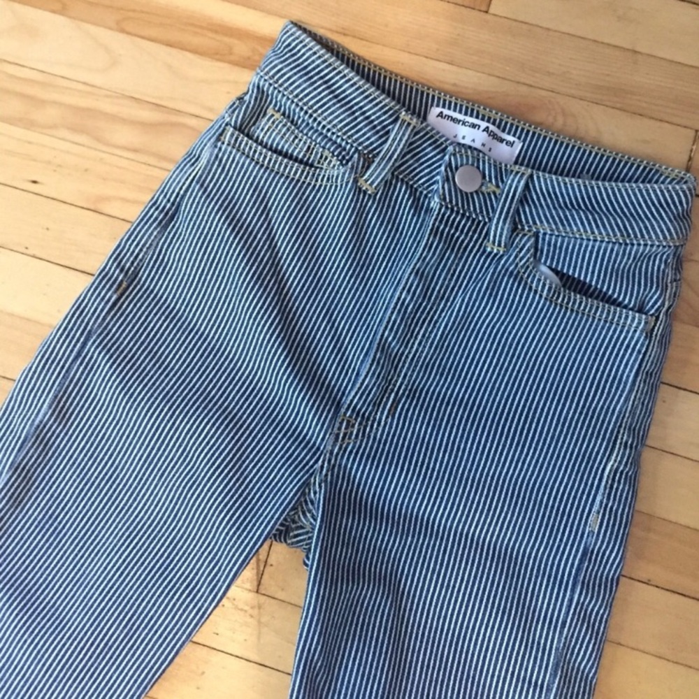 NWT American Apparel Striped Skinny Jean